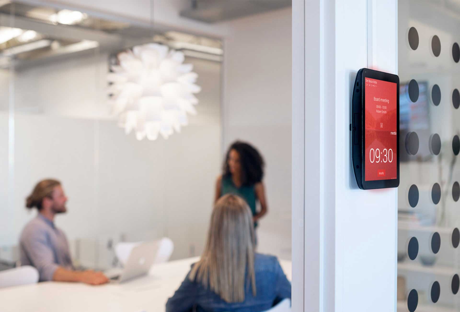Meeting room reservation display