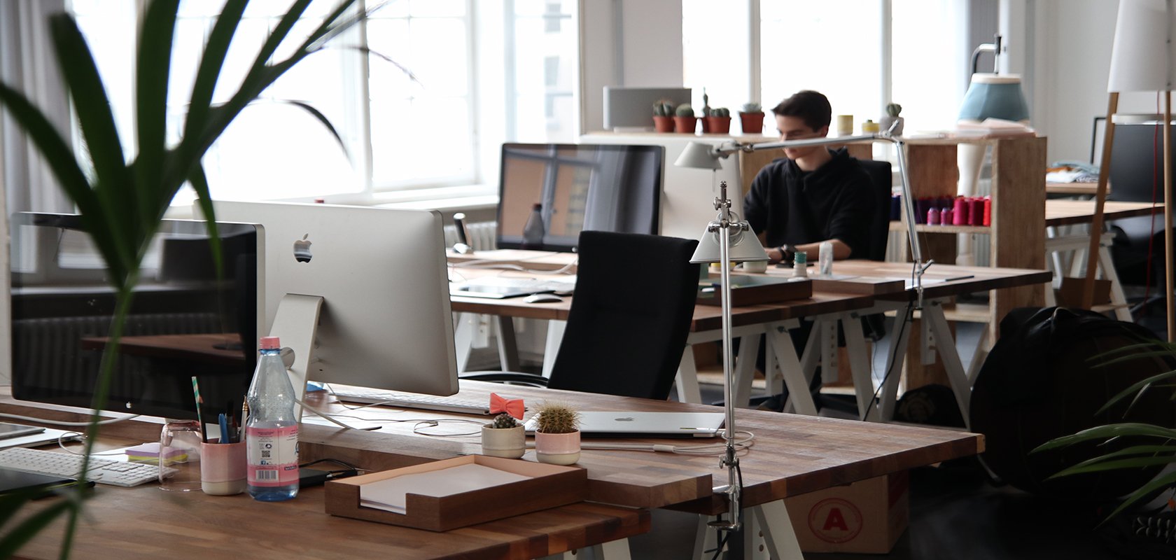 open floor plan office