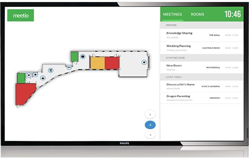 Map view in Meetio View