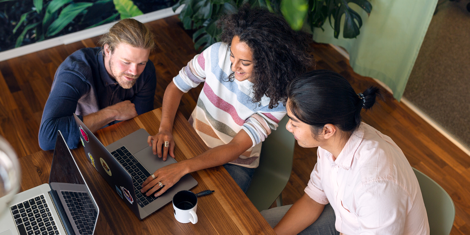 people in successful meeting